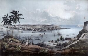 Vista del puerto de La Habana siglo XIX