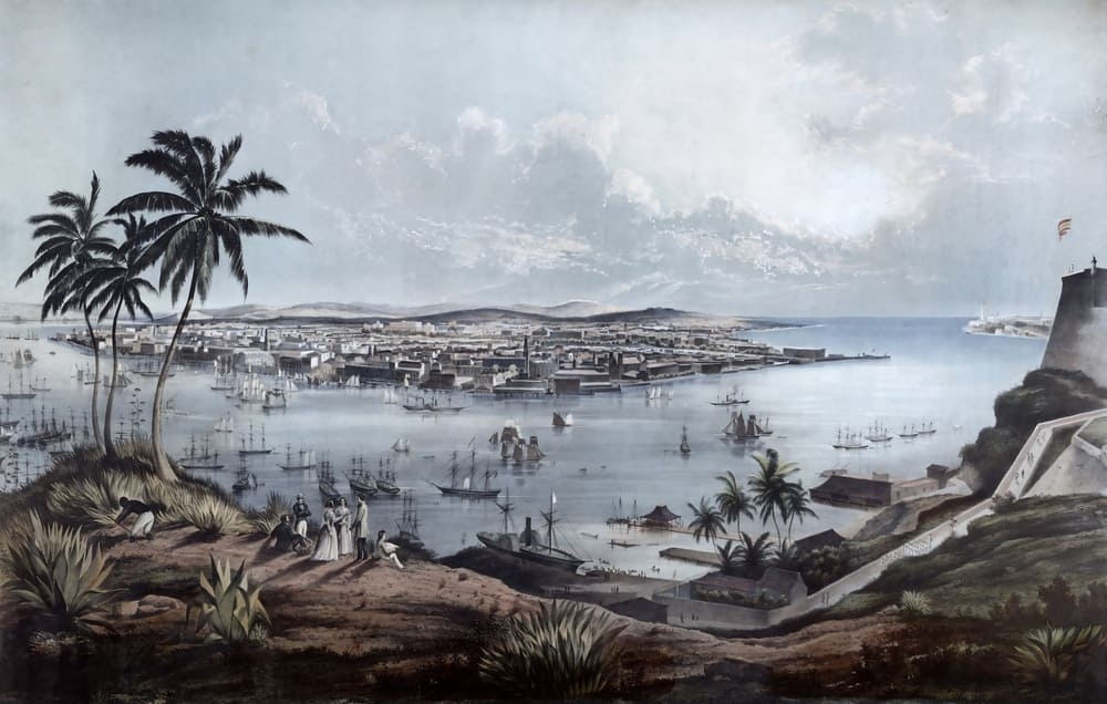 Vista general de La Habana, mediados del siglo XIX
