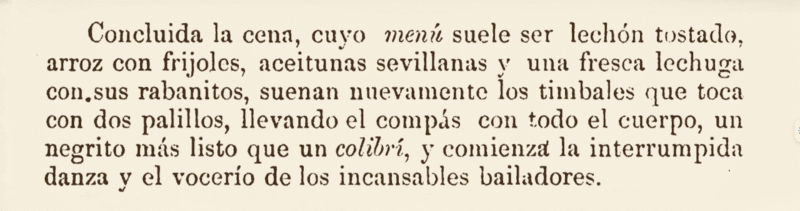 Descripción textual de un guateque, realizada por Francisco Camps y Feliú