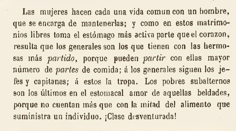 Fragmento de texto del soldado Rosal Vázquez y Mondragón,  sobre alimentación en los campamentos cubanos (4)