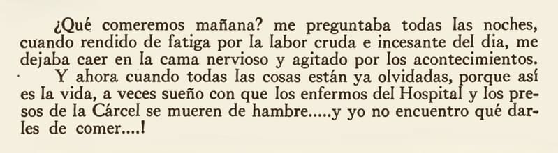 Texto impreso sobre los alimentos durante la reconcentración en Sagua la Grande, de Francisco P. Machado (4)