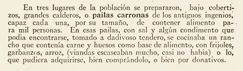 Texto impreso sobre los alimentos durante la reconcentración en Sagua la Grande, de Francisco P. Machado (3)